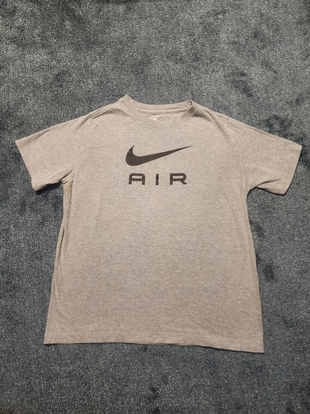 Nike Gray Short-Sleeve AIR Logo Tee